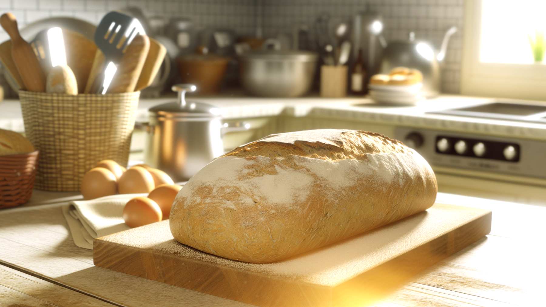 Pane appena sfornato forno sacchetto di carta"